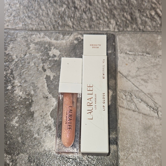 Laura Lee Los Angeles Other - Laura Lee Los Angeles Lip Gloss In Rose Glimmer 0.15fl Oz BNIB Discontinued